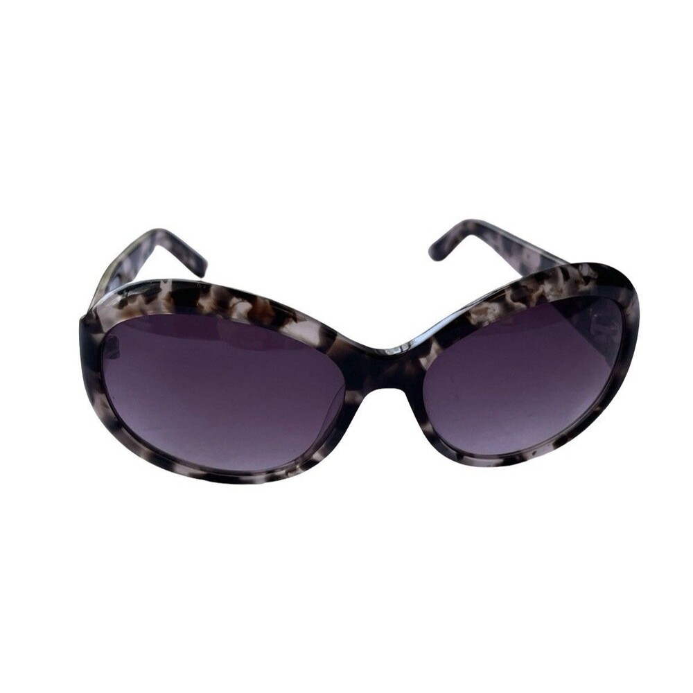 Talbots Women’s Tortoise Shell Sunglasses Purple Lenses Oversized Fashion Shades